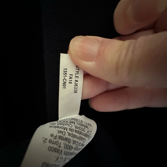 JCrew 365 Juliette Collarless Sweater Blazer in navy blue size large l xl - Picture 6 of 10